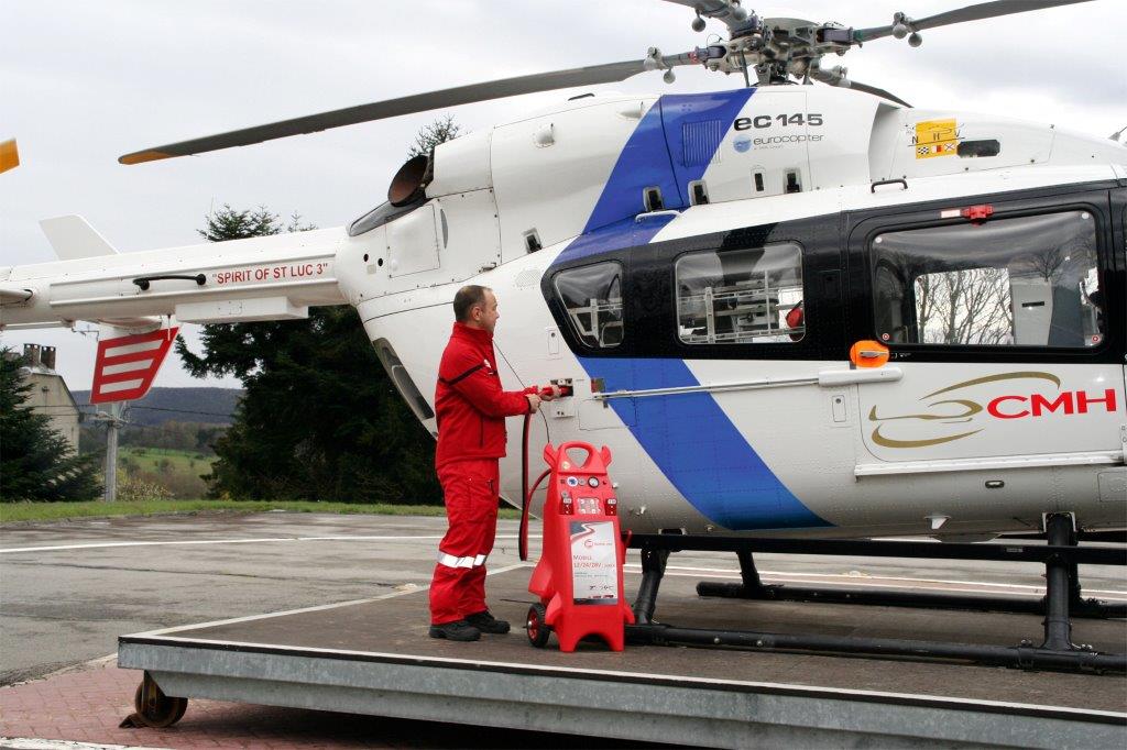 Electric starter for helicopter